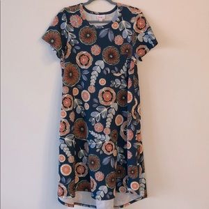LulaRoe XS multicolored patterned Carly dress